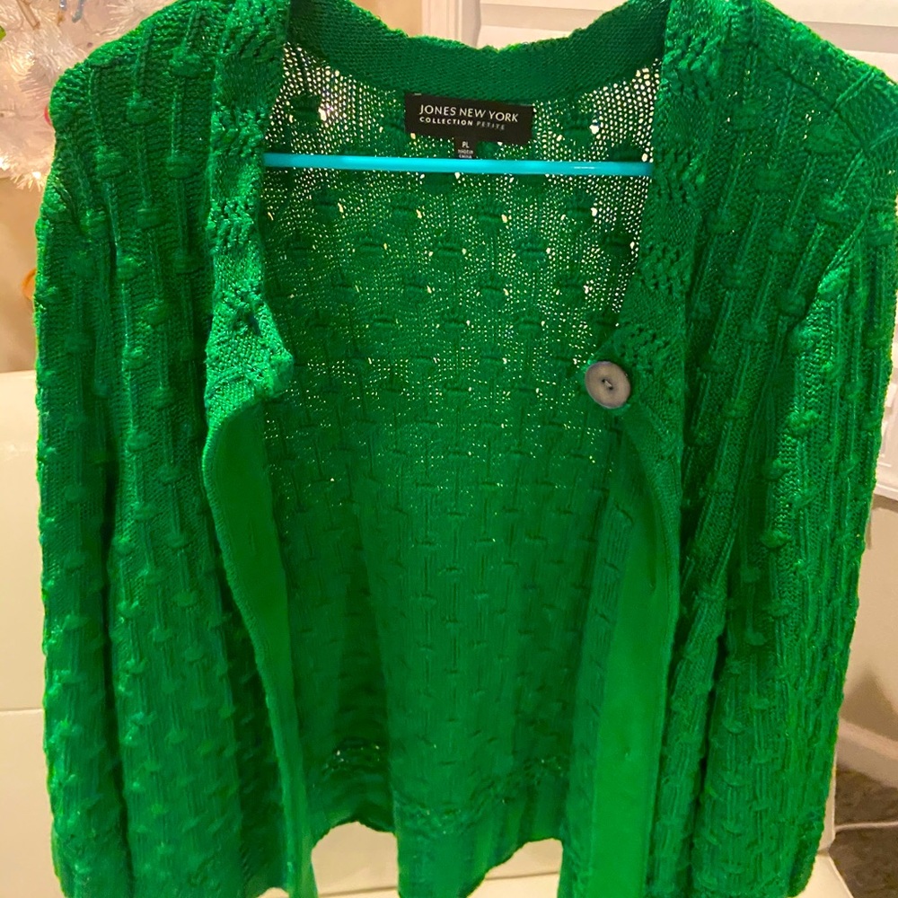 Green Jones New York Knitted Sweater Petite